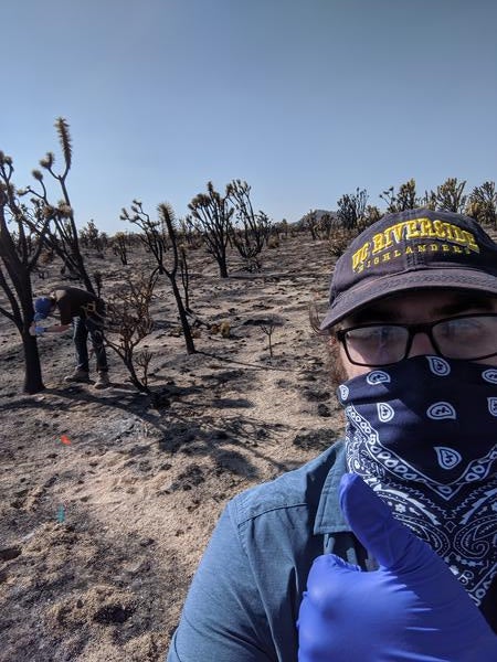 Graduate Students Dome Fire Research