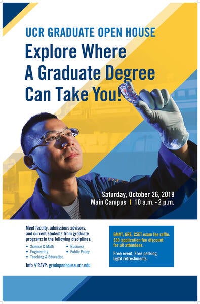 UCR Grad Open House Flyer 2019